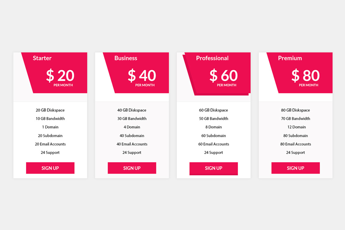 Pricing Table, a Templates & Theme by Youme Techworld (Photo 2 of 5)