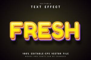 Font Text Effect 3d Editable Vol 1