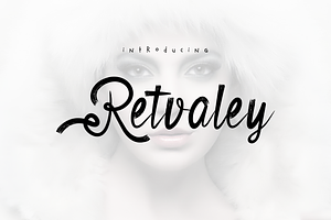 Retvaley Brush Font