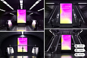 Indoor Screen Billboard Mockup, an Advertising Mockup by Nathatype (Thumbnail 1 of 9)