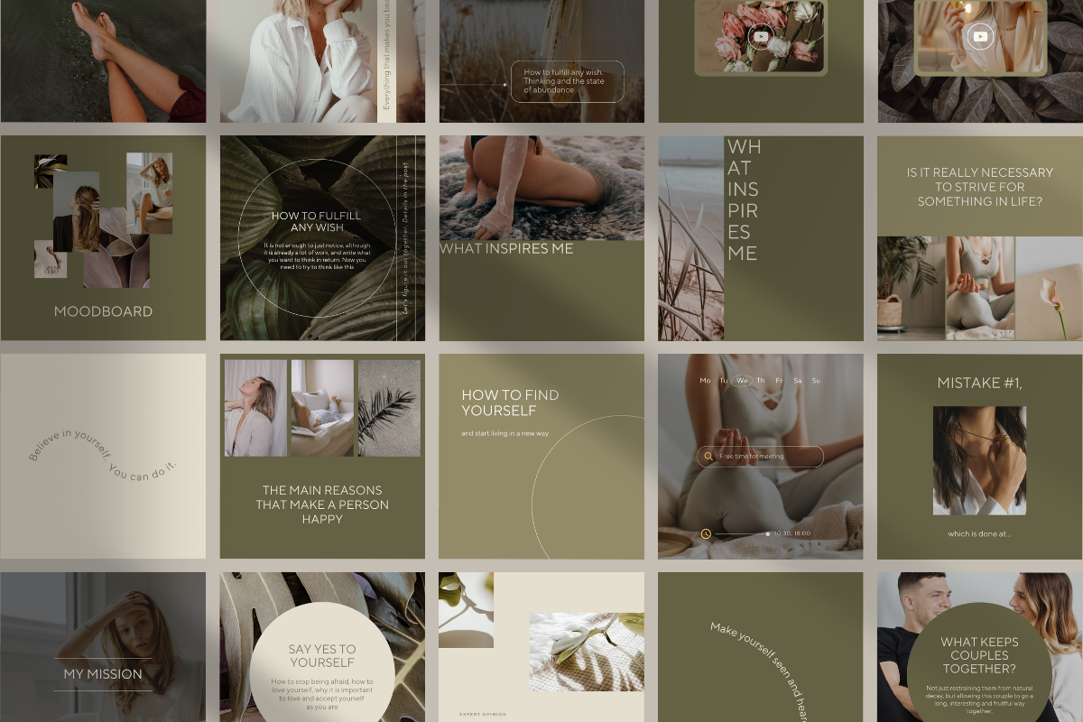 Bundle 4 in 1 Insta&Facebook tmplts, a Social Media Template by Make It Yours Lab. (Photo 33 of 34)