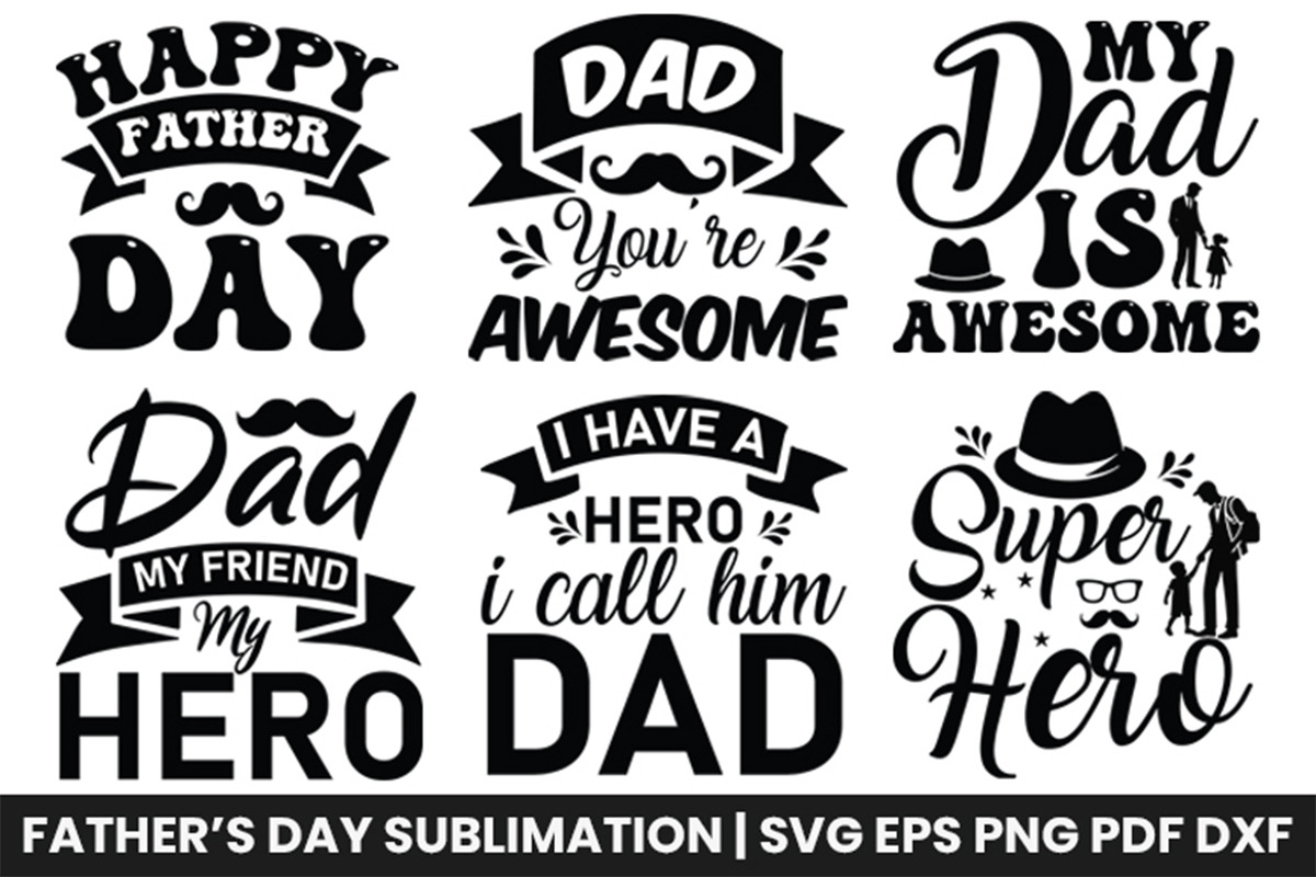Fathers Day SVG Bundle Cricut Design, an Object Graphic by Creative Arslan (Photo 6 of 6)