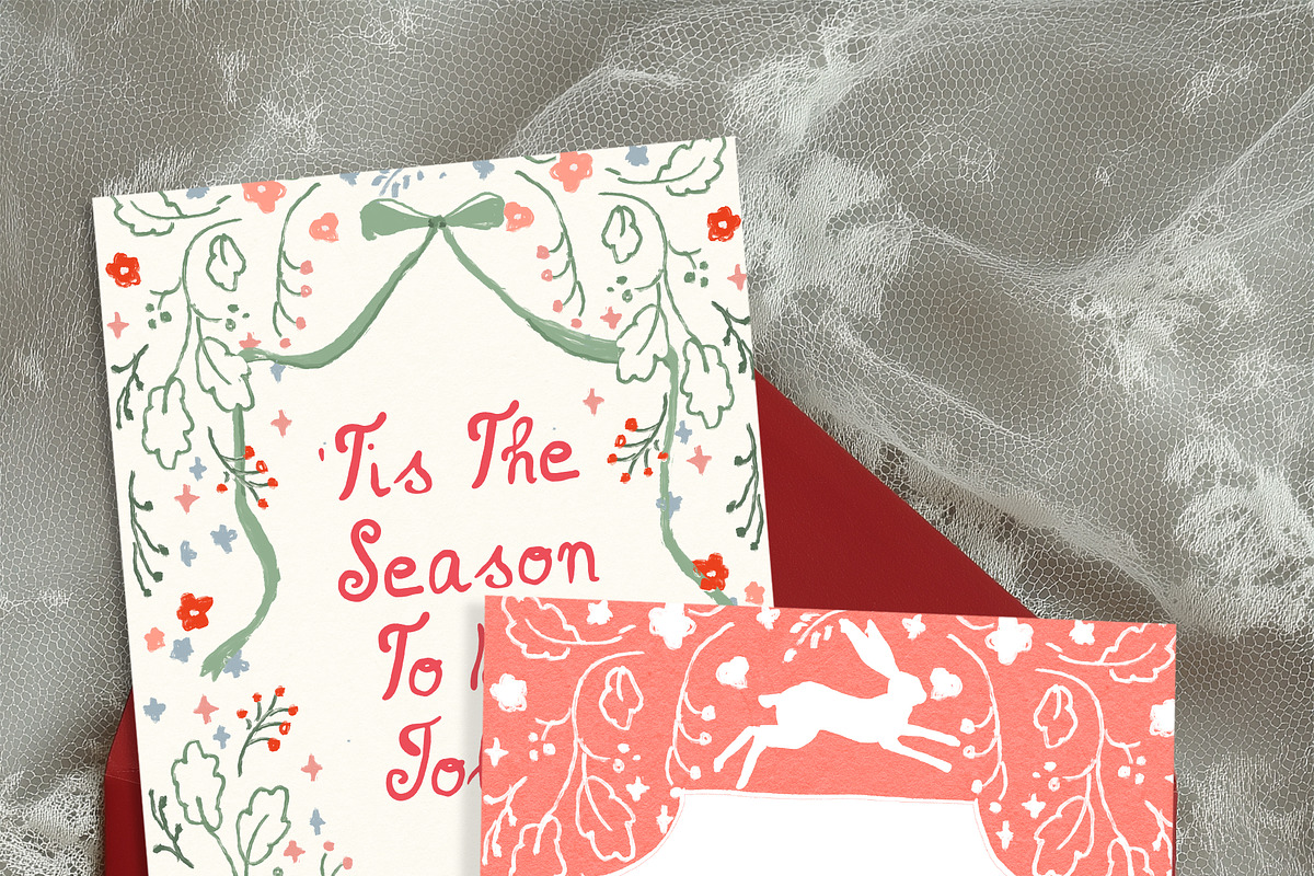 Christmas Frames Borders Templates, a Decorative Illustration by whiteheartdesign (Photo 22 of 24)