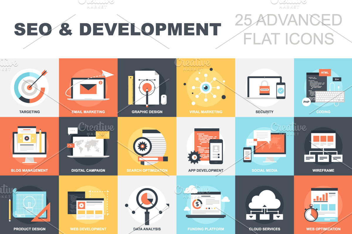 SEO and Development, an Outline Icon by Maxim_Basinski (Photo 1 of 2)