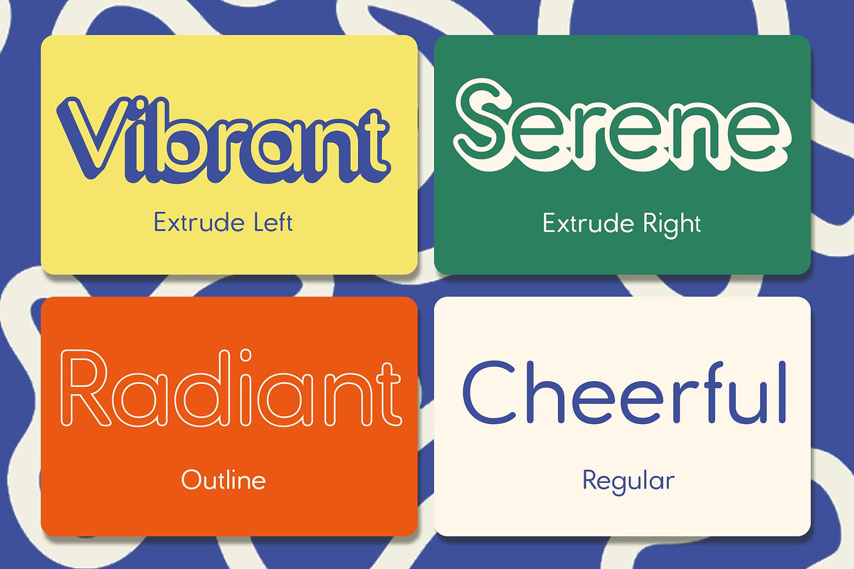 Golane Rounded 3D, a Sans Serif Font by Craft Supply Co. (Photo 3 of 8)
