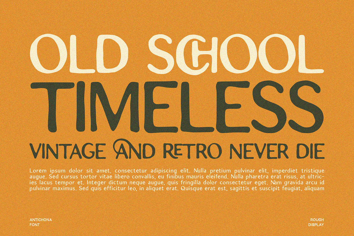 Antichona - Rough Sans Font, a Script Font by Alpaprana (Photo 8 of 12)