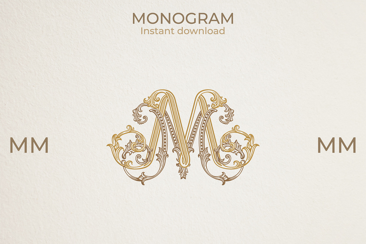 MM Wedding Monogram Logo, a Branding & Logo Template by LogoAV (Photo 2 of 6)