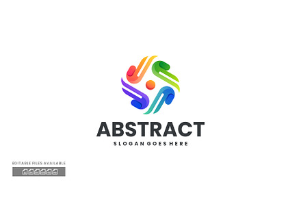 Abstract Gradient Colorful Logo