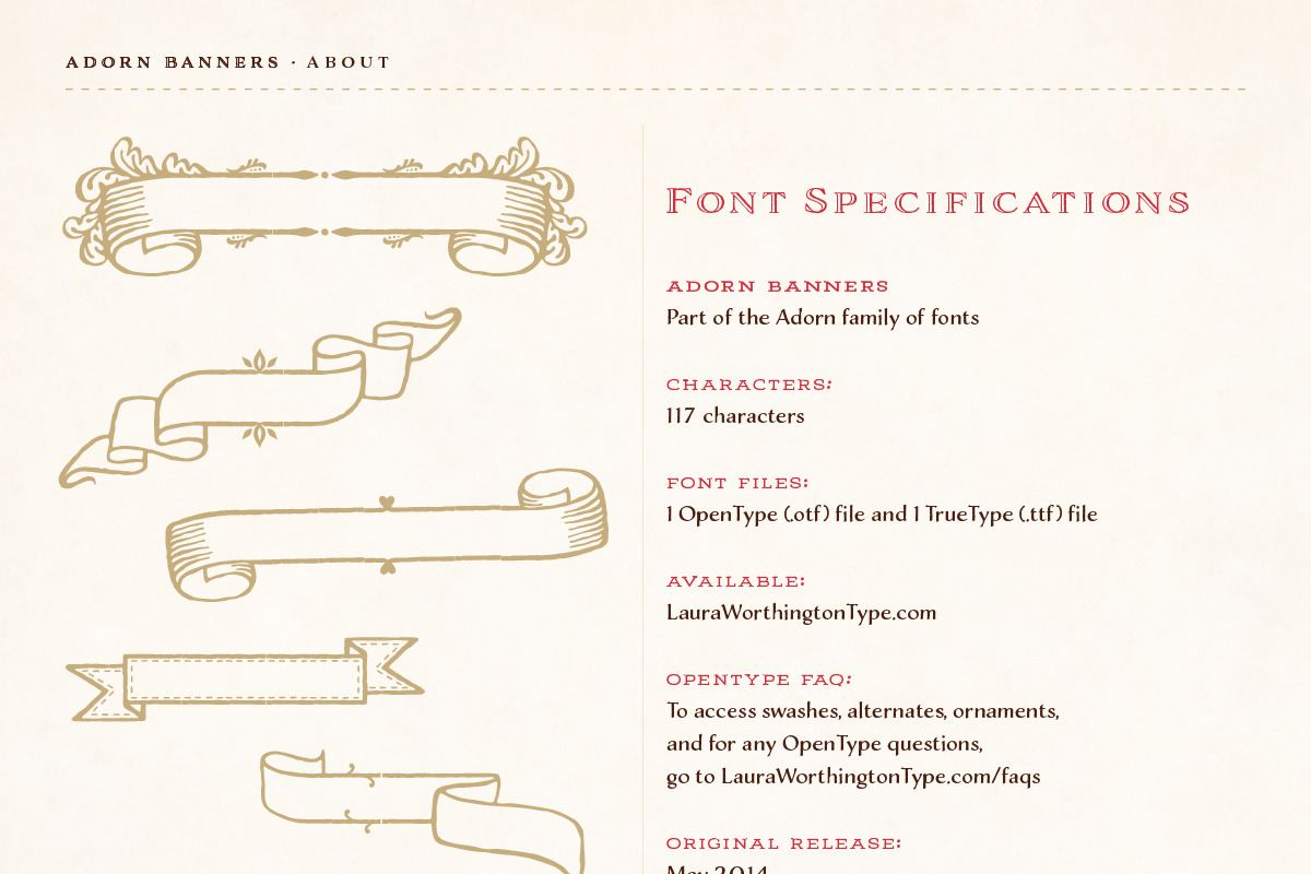 Adorn Collection, a Sans Serif Font by Laura Worthington (Photo 50 of 62)