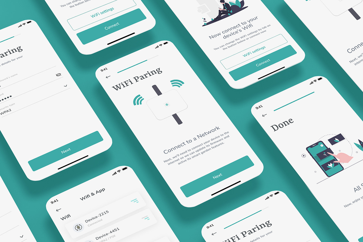 Wifi Pairing & Onboarding App, an App Template by nagaredesignstudio (Photo 1 of 2)