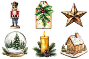 Watercolor Christmas Decor Clipart, an Illustration by Daily.Designs (Thumbnail 5 of 5)
