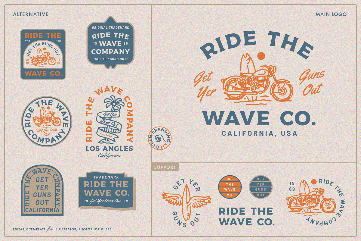 Ocean Branding Kit, a Branding & Logo Template by Refolve Design (Photo 2 of 25)