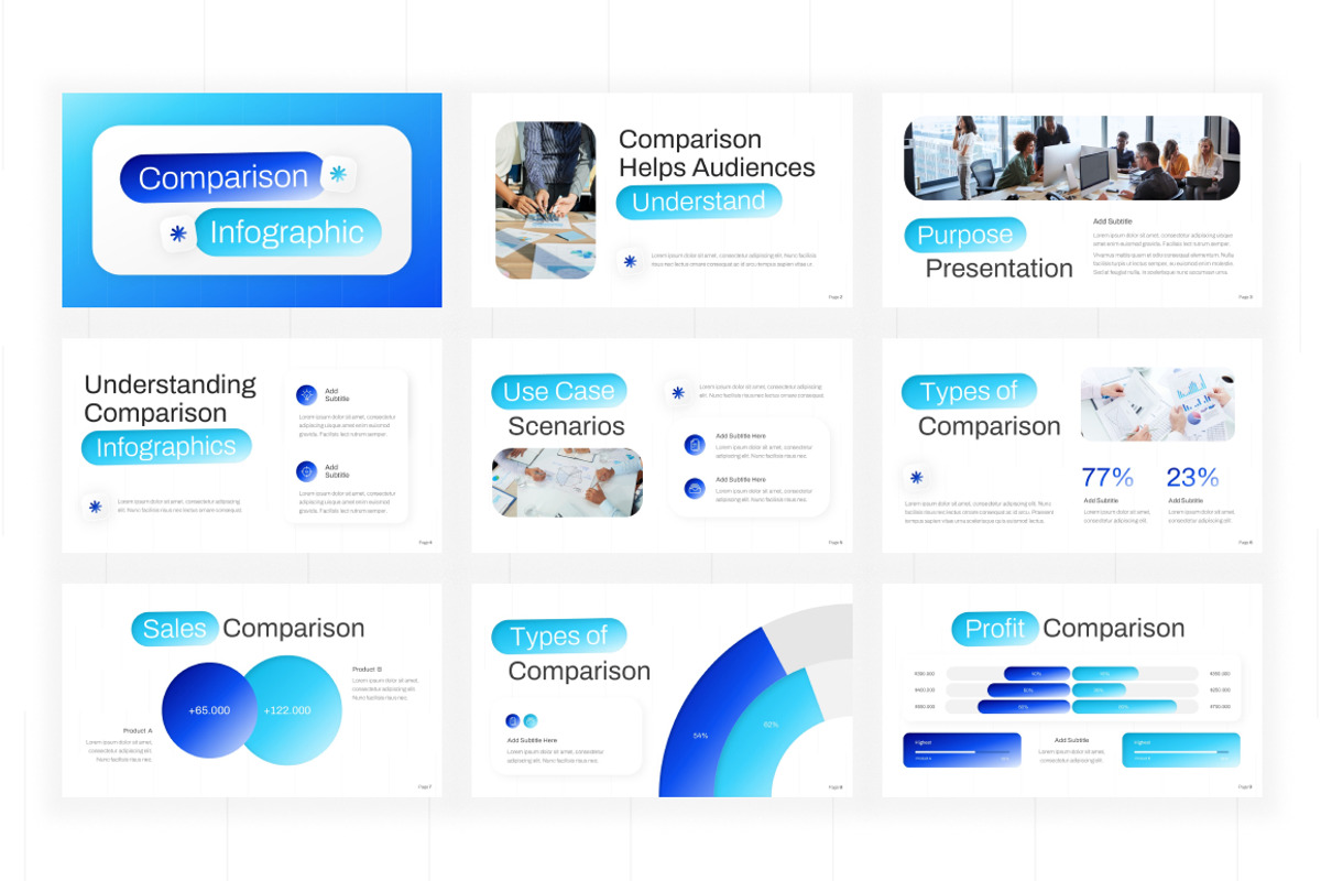 Comparison Infographic PowerPoint, a Presentation Template by Loin Studio (Photo 3 of 4)