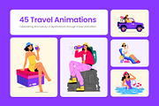 45 Animated Travel Illustrations, a Transportation Illustration by Vectors Market (Thumbnail 1 of 4)