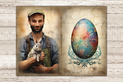 Pastel Easter Junk Journal Paper, a Seasonal Illustration by GlamArtZhanna (Thumbnail 2 of 9)