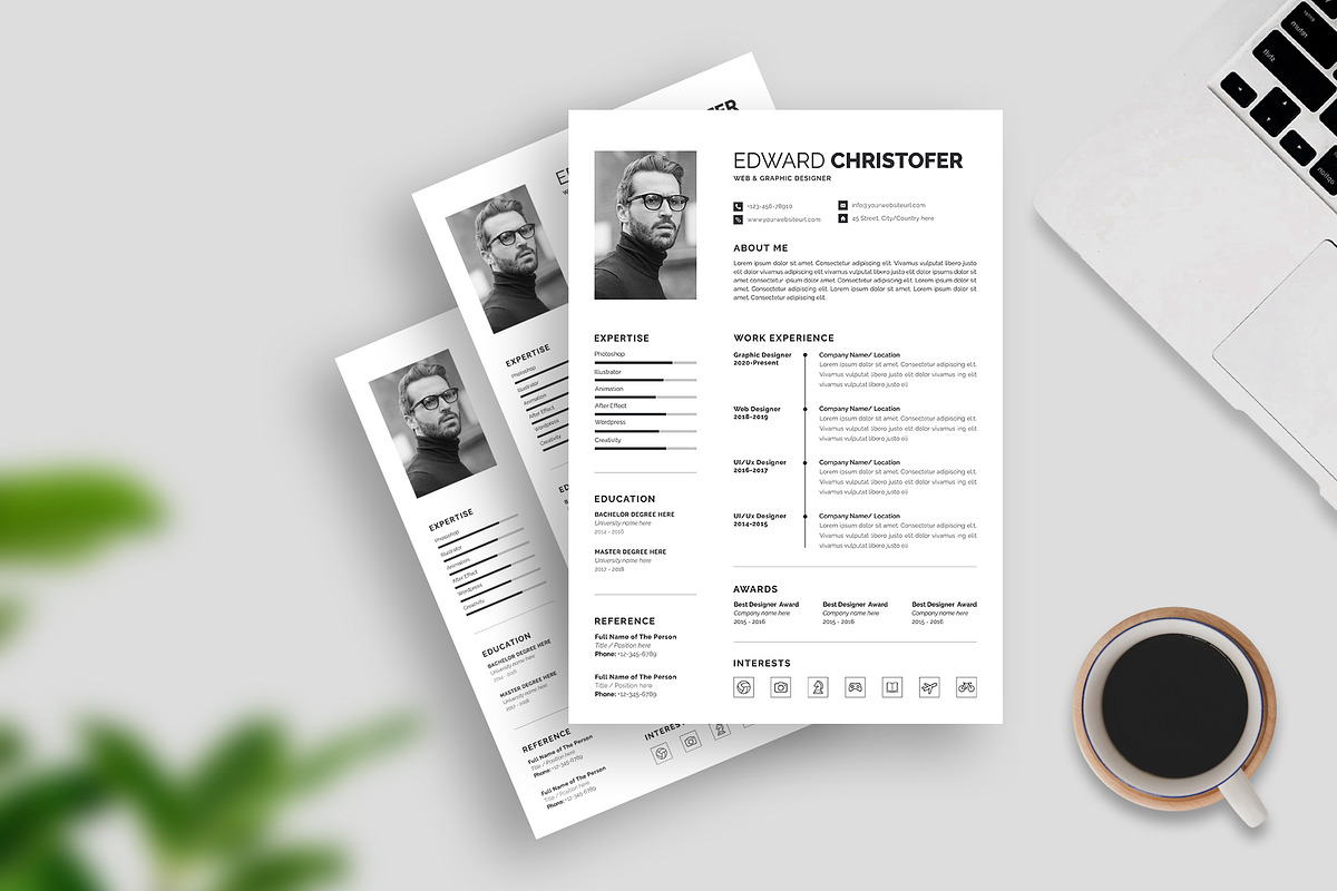Modern Resume Template, a Resume Template by Abdul Studio (Photo 4 of 5)