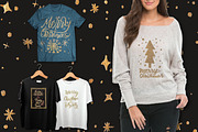 Gold Christmas., a Decorative Illustration by redstudio (Thumbnail 9 of 10)