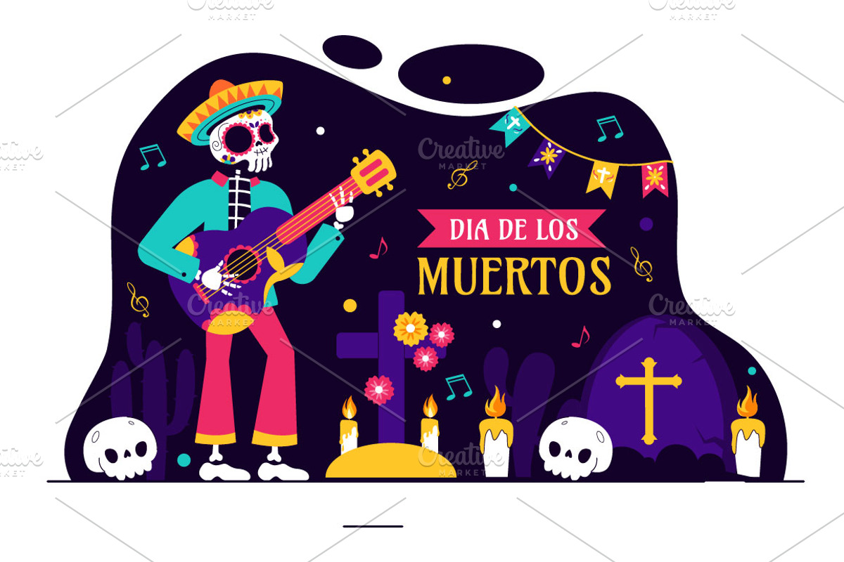 10 Dia de los Muertos Illustration, a Person Illustration by denayunebgt (Photo 4 of 4)