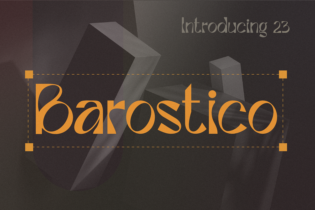 Barostico Display, a Serif Font by DiosiArt (Photo 1 of 8)