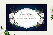 White Austin Roses - Floral Set, a Graphic by SmallHouseBigPony (Thumbnail 2 of 6)