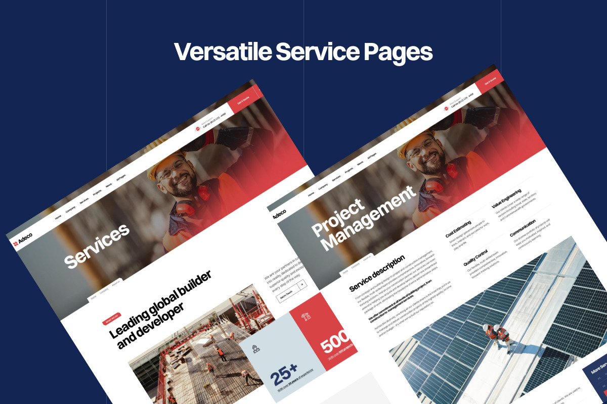 Adeco - Construction WordPress Theme, a WordPress Template by Opal Wordpress Theme (Photo 5 of 6)