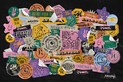 Vinyl stickers mockups, a Stationery Template by Mocku (Thumbnail 2 of 13)