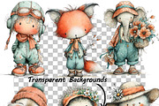 Whimsical Summer Woodland Animals, an Illustration by one-touch (Thumbnail 11 of 13)
