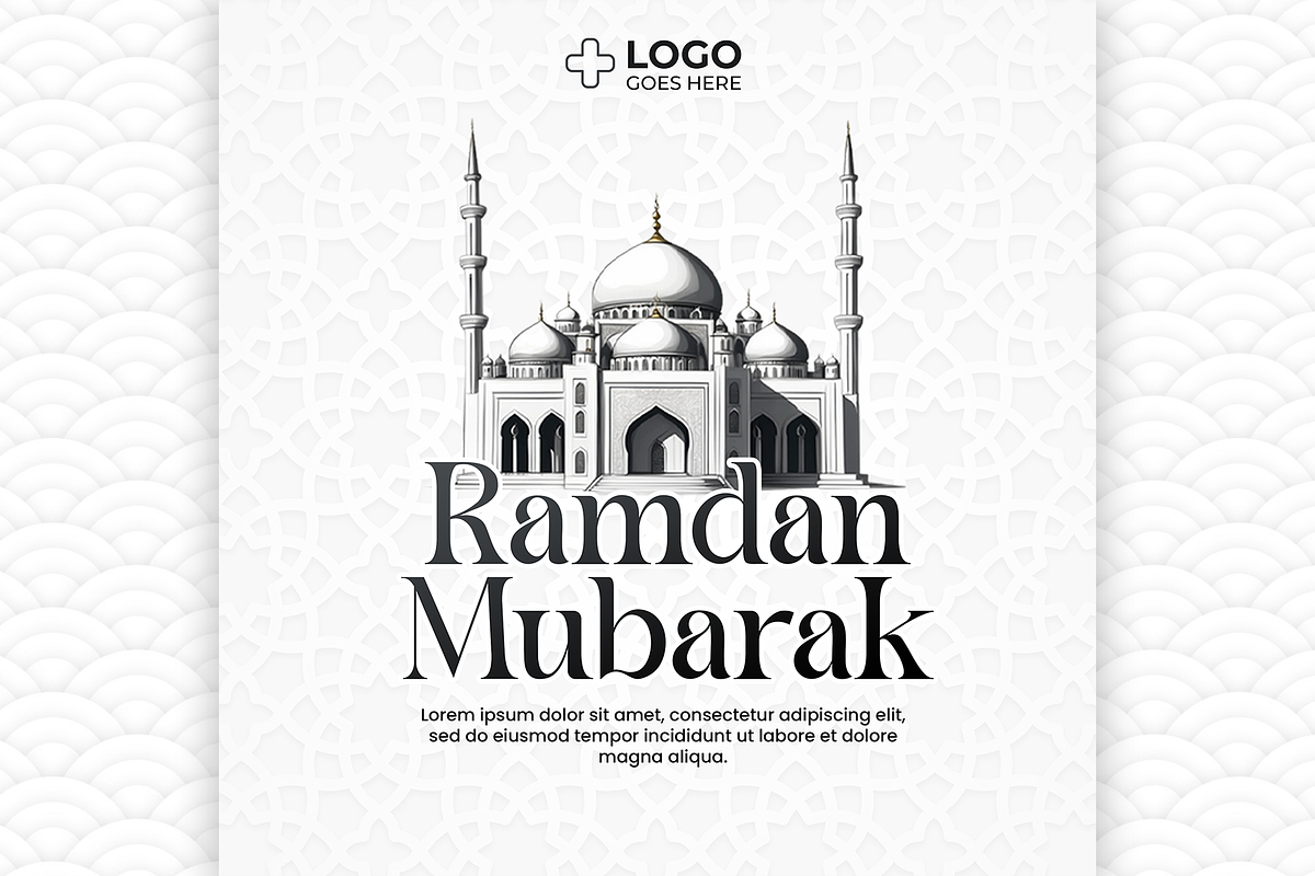 Ramadan Mubarak posts, a Social Media Template by AyyazMomin (Photo 6 of 7)