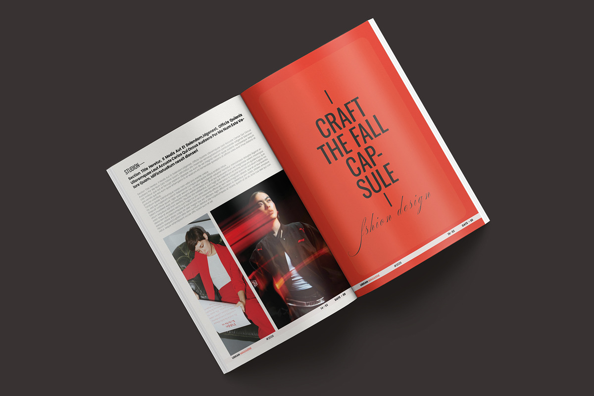 Modern Magazine Layout Template, a Magazine Template by Aura Agency (Photo 5 of 11)