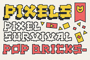 Pop Bricks Font, a Font by Erifqizefont (Thumbnail 2 of 10)