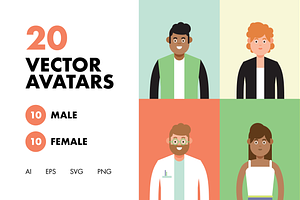 20 Vector Avatars