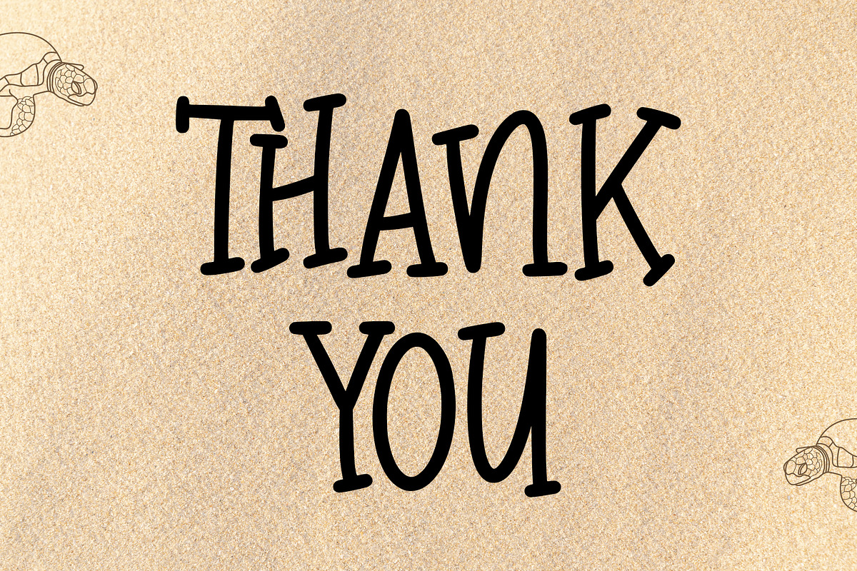 Turtle Sand | Display Font, a Handwritten Font by esamaradany (Photo 7 of 7)