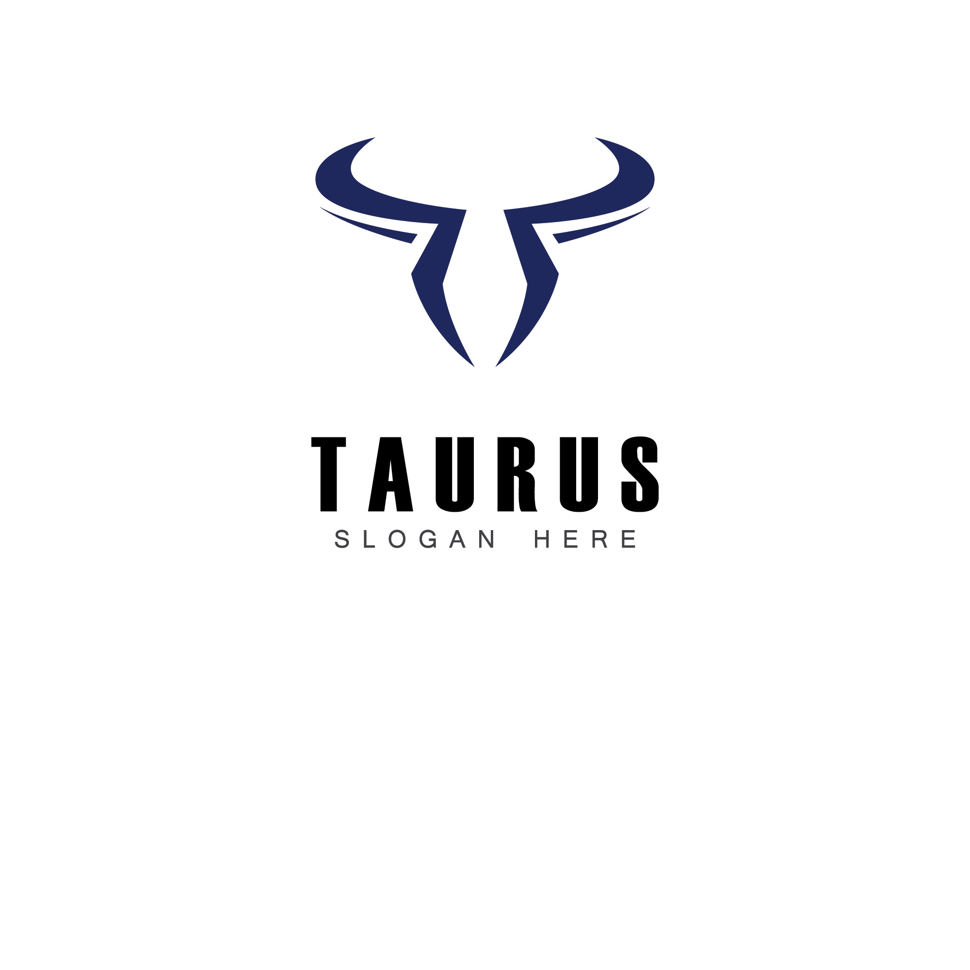 Taurus logo icon template design, a Graphic by T.Vooka