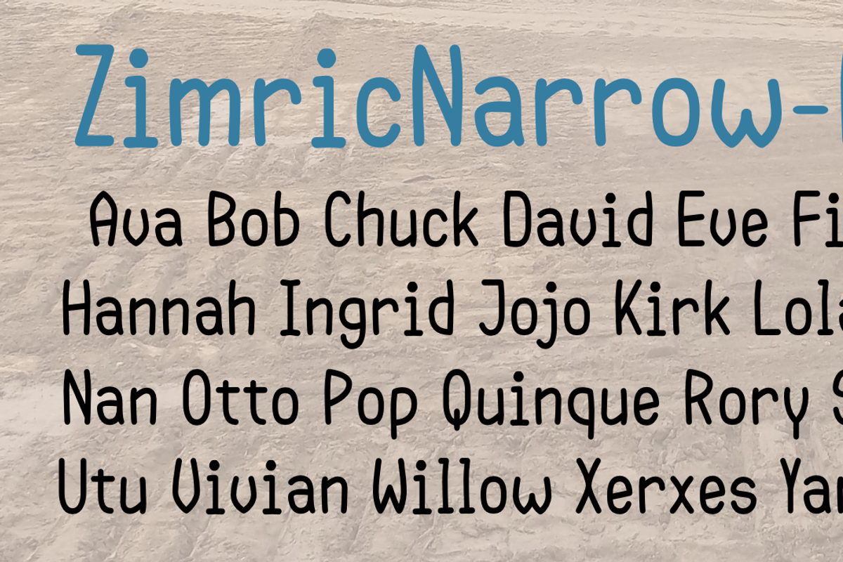 Zimric, a Sans Serif Font by Ingrimayne Type (Photo 3 of 8)