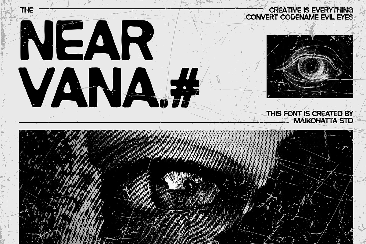 Fledora Dirty – Bold Rounded Grunge, a Sans Serif Font by MaikoHatta (Photo 3 of 8)