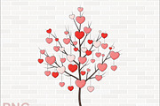 Heart Tree Clipart Bundle, a Graphic by crative8112 (Thumbnail 2 of 11)
