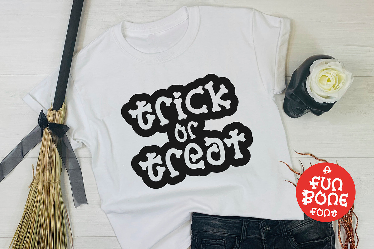FUN BONE FONT | a Halloween Font, a Symbol Font by Little Type Factory (Photo 3 of 14)