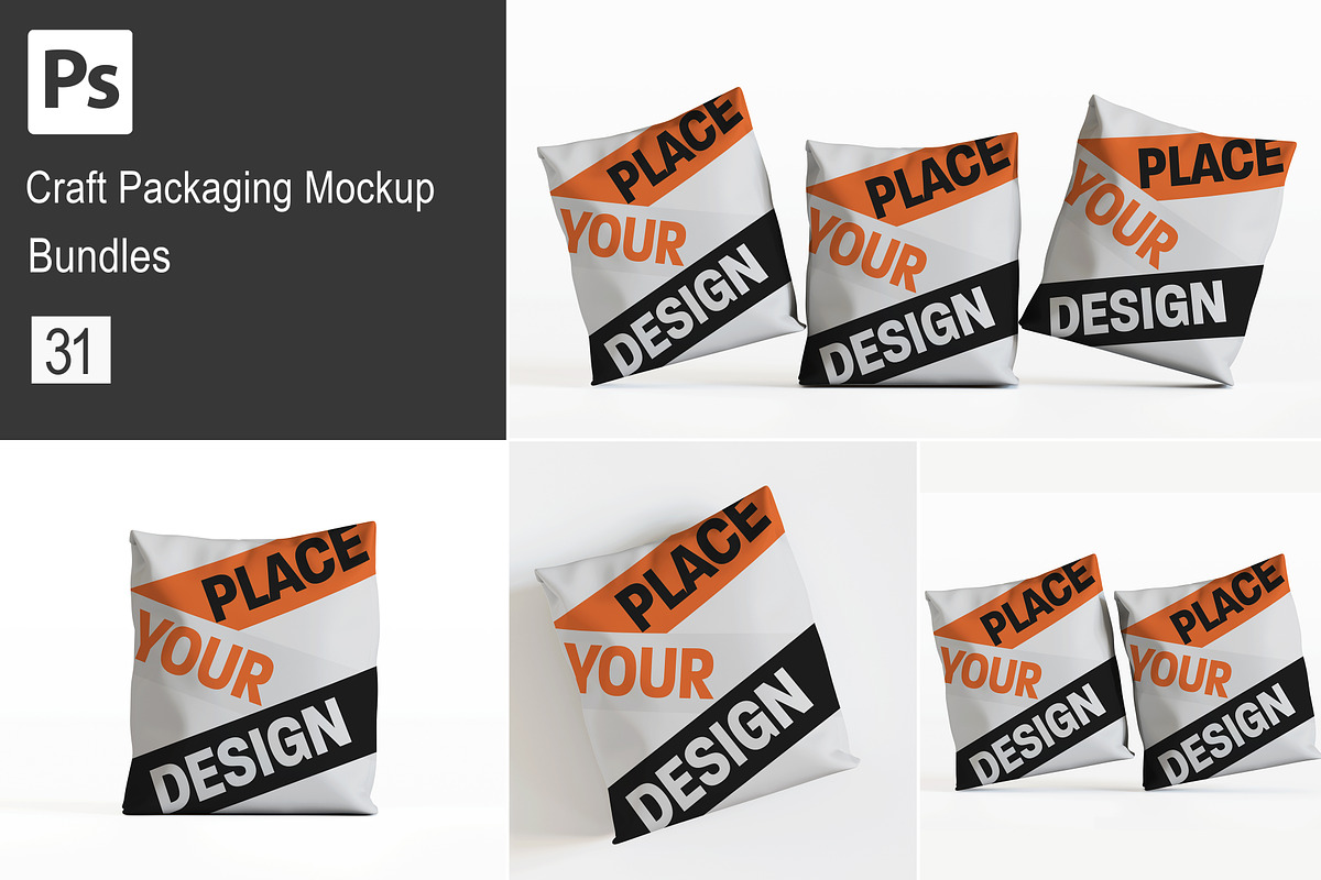 Craft Packaging Mockup Bundles, a Packaging Mockup by Ambo Ampeng (Photo 1 of 32)