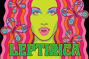 Odalisque Psychedelic Nouveau Font, a Sans Serif Font by Paper Moon Graphic Supply (Thumbnail 4 of 6)