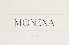 Monexa – A Modern Serif Font