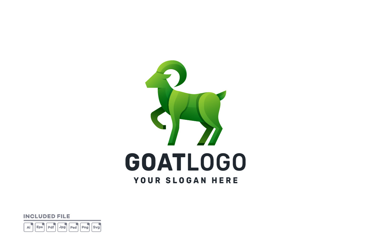 Goat Gradient Colorful Vector Logo, a Branding & Logo Template by yuanesei