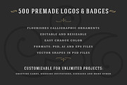 500 ornaments logos & monograms, a Branding & Logo Template by Vasya Kobelev (Thumbnail 2 of 31)