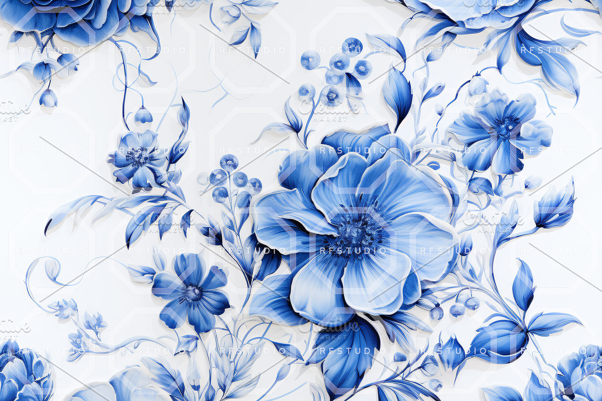 ROCOCOESQUE CHINOISERIE. Seamless, a Texture Graphic by RefinedFantasyStudio (Photo 2 of 9)