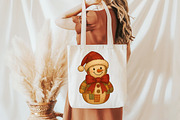 Patchwork Christmas Snowman PNG, an Illustration by Designworld (Thumbnail 5 of 5)