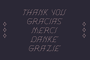 Luna Fina | Slanted Sans Serif Font, a Font by Amber Morgan (Thumbnail 6 of 6)