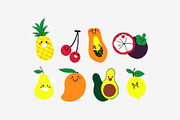 Cute Fruit Doodle Illustration, an Object Graphic by SLAB! Design (Thumbnail 3 of 3)