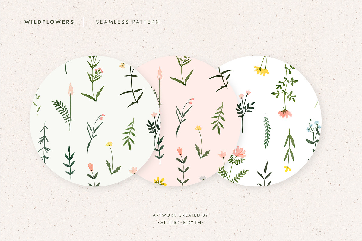 Watercolor Wildflower Bundle, an Illustration by Studio Edyth (Photo 4 of 5)