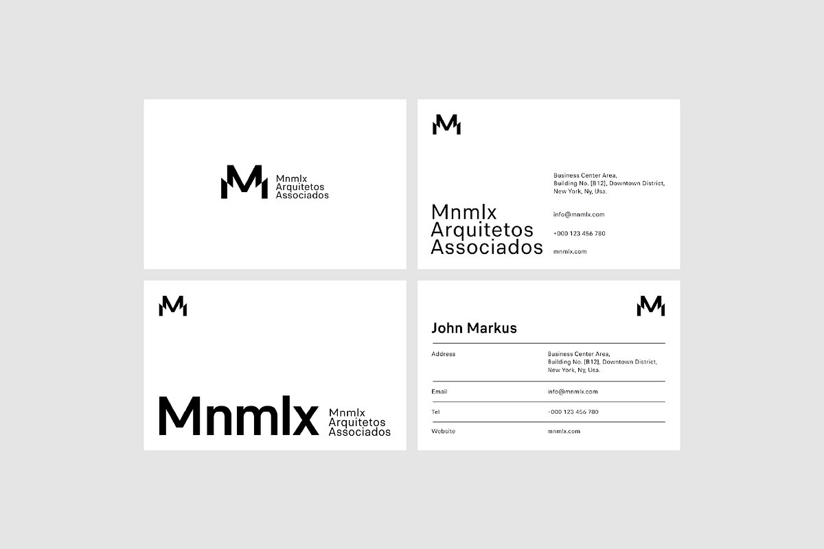 Minimal Business Cards - Bundle 01, a Business Card Template by MustaART (Photo 4 of 10)