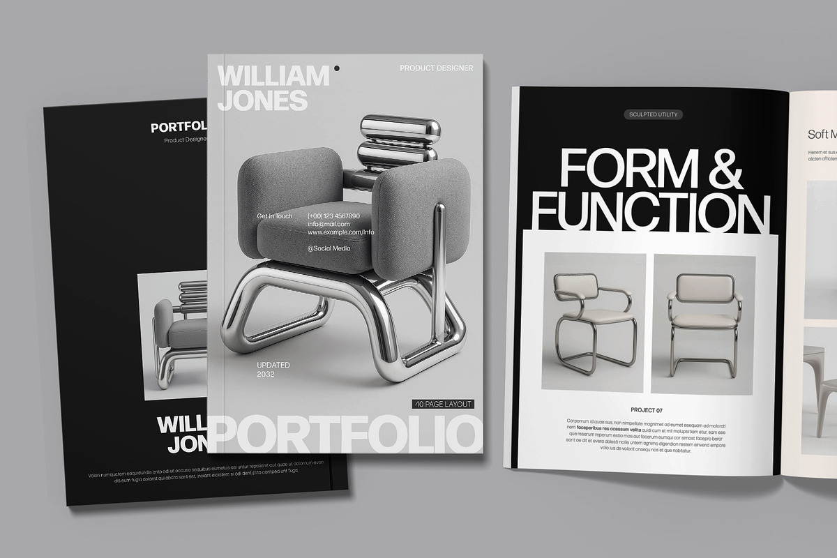 Minimalist Portfolio Template, a Magazine Template by BrandPacks (Photo 5 of 6)