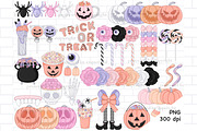 Spooky Clipart, an Illustration by GlamArtZhanna (Thumbnail 2 of 4)